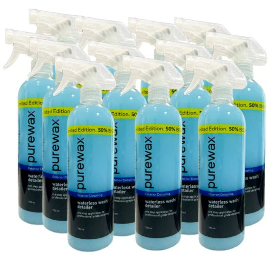 Corporate Kit: 12 x PureWax Waterless Car Wash/Detailer + FREE microfibres